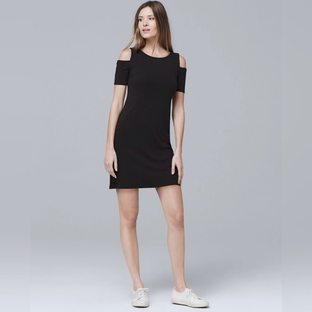 WHBM cold shoulder dress